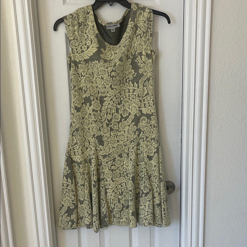 Shelby & Palmer Cream and Black Lace Dress